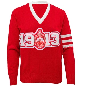 Pulls en tricot pour femmes de longueur régulière, col en V, vêtements pour femmes, mode, coton, surdimensionné, cardigan en tricot personnalisé - Product Image 1