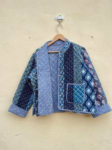 Edredón Acolchado Hecho a Mano en India, 100% Algodón Ecológico, Antiarrugas, Transpirable, de Secado Rápido, con Estampado Digital y Bolsillo Frontal, para Otoño e Invierno - Product Image 4