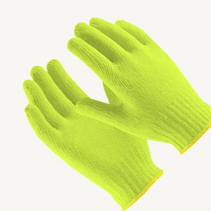 Bright Yellow Cotton <b>Work</b> <b>Gloves</b> Wrist Length Durable Quick Dry Touchscreen Needle Detection Casual Daily Use All Season - Product Image 2