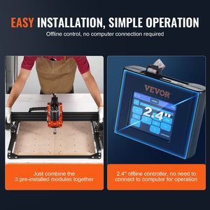 300W 3 assi GRBL controllo macchina Router CNC 1200 RPM legno acrilico MDF PVC plastica schiuma 400X400X75mm Area di lavoro incisione - Product Image 5