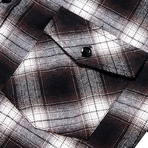 เสื้อเชิ้ตผ้าแฟลนเนลขายส่งปี 2026 สำหรับผู้ชาย เสื้อผ้าทำงานกลางแจ้งเนื้อหนา ทนทาน ผ้าฝ้าย แขนยาว สไตล์คลาสสิกลำลอง บริการ OEM - Product Image 4