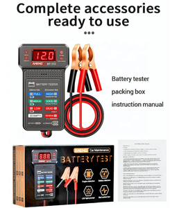 BT-172 <span class=keywords><strong>Car</strong></span> <span class=keywords><strong>Battery</strong></span> Tester 12V Digital <span class=keywords><strong>Battery</strong></span> Tester Analisador De Sistema De Carregamento com Indicador LED - Product Image 6