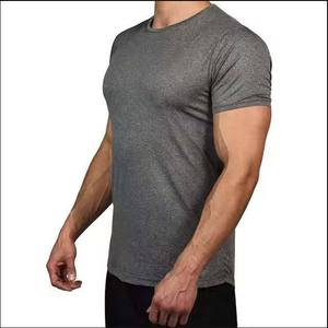 Men Gym Fitness Short Sleeve Crewneck T Shirt Cotton Breathable High Street Style Summer Wear Customized Eco-Friendly High - Product Image 2