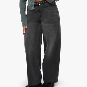 Jeans en denim sexy pour femmes, style streetwear, broderie personnalisée, perles, mode moderne, commande en gros, fournisseur d'usine de vêtements - Product Image 2