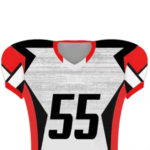 Ensemble d'uniformes de football américain en sergé imprimé par transfert thermique de haute qualité, logo personnalisable, vêtements antibactériens - Product Image 4