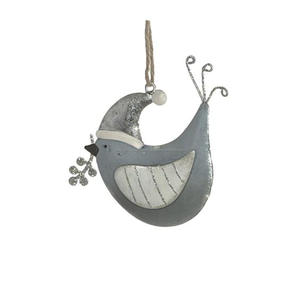 Adornos de árbol de Navidad de forma personalizada más vendidos, adornos colgantes de hierro de hoja de artes y manualidades navideñas para Decoración - Product Image 5