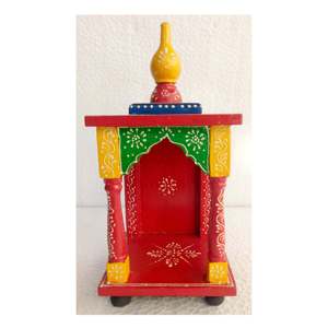 ของตกแต่งบ้านขนาดเล็กวัดทำจากไม้แบบจำลอง1โมเดล Mandir Pooja - Product Image 5
