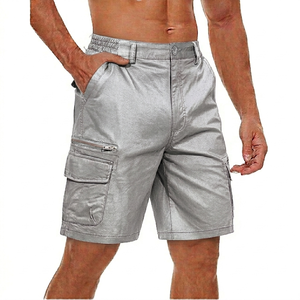 Eco-friendly Breathable Very Attractive Solid <b>Colour</b> Men Cargo Shorts Solid durable style Pockets Breathable Men Cargo Short - Product Image 1