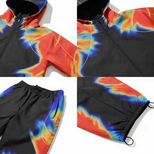 Conjunto Deportivo de Alta Calidad para Hombre, Chaqueta Cortavientos Personalizada de Nylon Suave, Pantalones Deportivos de Nylon, Conjunto Cortavientos para Correr - Product Image 4