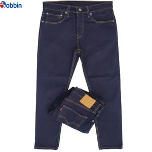 Jean pour homme à taille haute, coupe slim, extensible, motif à carreaux, style empilé, grandes tailles, prix abordable, meilleure vente - Product Image 1