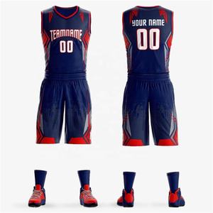 Vente en gros Uniforme de basket-ball unisexe Ensemble de jeunes personnalisé entièrement par sublimation Costume de bande avec logo OEM anti-XXS pour l'été - Product Image 6