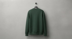 เสื้อสเวตเชิ้ตคอกลม แขนยาว แบบสวมหัว สีพื้น ยูนิเซ็กซ์ ผ้าถัก 100% คอตตอน เป็นมิตรกับสิ่งแวดล้อม สไตล์ลำลอง สำหรับฤดูใบไม้ร่วงและฤดูหนาว - Product Image 3