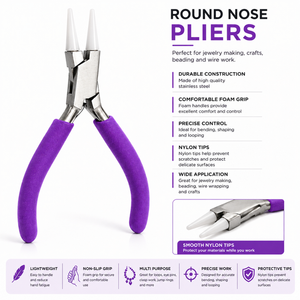Non Marring Nylon Jaw Pliers Jewelry Flat Nose Tool <b>Wire</b> Forming Straightening DIY <b>Craft</b> Professional Repair Tool - Product Image 2