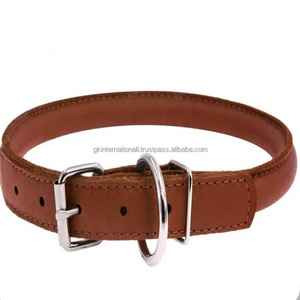 Nuevo diseño de lujo personalizado collares y correas para perros ajustable hebilla de Metal impermeable enrollado cuero perro Collar para cachorro - Product Image 6