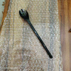 Nuevo Diseño, Servidor de Ensalada Hecho a Mano con Cuerno de Buey, Lujoso y Ecológico, Mango Largo, Artesanía, Multicolor, Utensilio de Cocina para Fiestas, el Mejor - Product Image 6