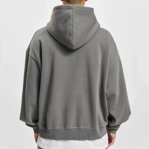 เสื้อฮู้ดดี้ผู้ชายแบบใหม่ สกรีนโลโก้ได้ตามต้องการ ผลิตโดยผู้ผลิตเสื้อผ้าสตรีทแวร์ เนื้อผ้าหนา 100% คอตตอนเฟรนช์เทอร์รี่ แบบสวมหัว - Product Image 5