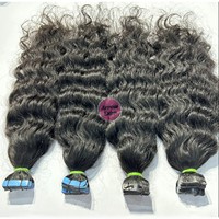 Arrow Exim Cheveux indiens bouclés à bandes adhésives invisibles, donneur unique, cuticules alignées, qualité 12A, couleur naturelle, Remy, double trame machine