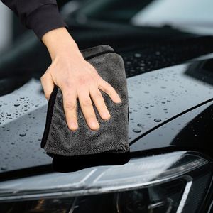 Serviette de lavage de voiture en microfibre double face 600-1200 GSM, séchage rapide, boucles torsadées, 60x90cm, chiffon <span class=keywords><strong>pas</strong></span> <span class=keywords><strong>cher</strong></span> pour le séchage et le polissage de voiture - Product Image 3