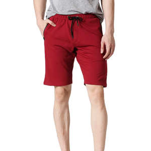 Unisex Summer Cotton Shorts 100% Cotton Custom Drawstring Summer Board Solid Color <b>Blank</b> Casual Wear Men's Short Pant's - Product Image 1