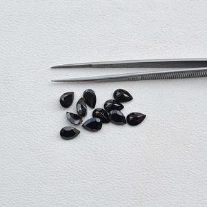 ซื้อพลอยออนิกซ์สีดำธรรมชาติทรงลูกแพร์เจียระไนขนาด 5x7 มม. พลอยกึ่งมีค่าขายดีจากผู้ผลิตขายส่ง - Product Image 2