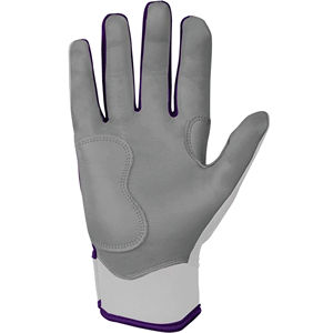 BRUCE-<b>BOLT</b> WHITE-OUT Premium Quality 0.09mm Cabretta Leather Batting Gloves Padded Ambidextrous Short Cuff <b>Hook</b> Loop Closure - Product Image 2