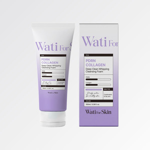 Nettoyants coréens pour la peau Watiforskin : Mousse nettoyante fouettée Whatiforskin Squeaky Clean PDRN Collagen pour un nettoyage en profondeur - Product Image 6