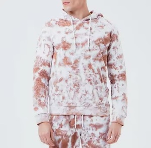 Conjunto Deportivo Informal de Algodón con Capucha y Estampado Tie Dye para Hombre, con Bolsillos Laterales y Cierre con Cordón, para Primavera - Product Image 2