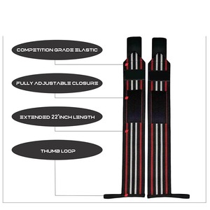 Muñequeras Elásticas Resistentes y Ligeras para Gimnasio, Protección Profesional, Correas de Soporte Ajustables para Levantamiento de Pesas - Product Image 5