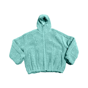 Chaqueta de Forro Polar con Capucha para Hombre, Gruesa, Cálida, Informal, para Invierno, con Cierre de Cremallera, Forro de Sherpa, Corte Regular, Color Sólido - Product Image 2