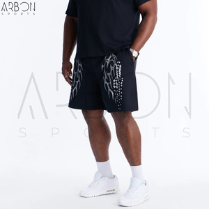 Shorts en tricot personnalisés avec logo, design tendance, pour hommes, en coton mélangé de haute qualité, vêtements décontractés, streetwear, mode, fabrication OEM ODM - Product Image 6