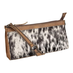Bolso Mini Bailey de Cuero Vacuno para Mujer, Bolso de Mano Ligero de Estilo Occidental con Cierre, Correa de Hombro Ajustable con Perlas y Bolsillo Exterior - Product Image 5