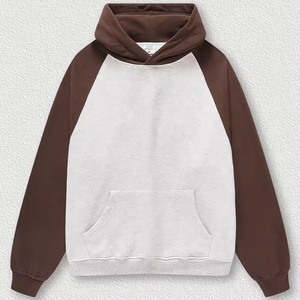 Sweat à capuche homme avec poche kangourou, logo personnalisé, couleur unie, respirant, style streetwear, coton/polaire - Product Image 1