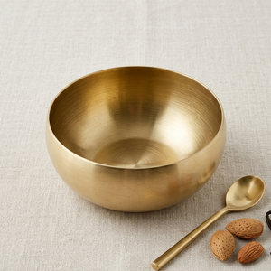 ชามเสิร์ฟอลูมิเนียมทรงกลมสำหรับตกแต่งทำด้วยมือสีทองทันสมัย - Product Image 3