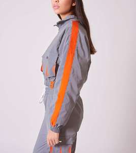 Branding Service OEM Plus Size High Quality Running <b>Plain</b> <b>Tracksuit</b> Athletic Nylon <b>Tracksuit</b> for Women - Product Image 2