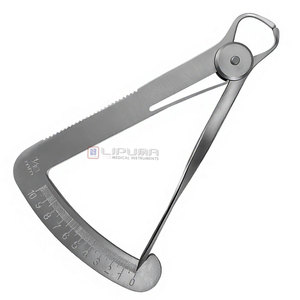 Juego de 3 Calibradores Dentales: Calibrador de Medición de Resorte de Punta Cerrada de 4 Pulgadas, Calibrador Recto para Mapeo Óseo de 3.5'' y Calibrador Angulado Castroviejo de 0-20mm - Product Image 5