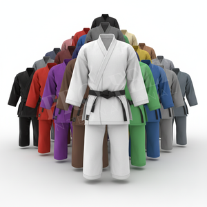 Hand Dragon Embroidered Deco Design Karate Gi Uniform Martial <b>Arts</b> Training Loose Fitted OEM ODM Custom Kung Fu Uniform <b>Set</b> - Product Image 1