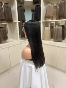 Pelucas de Cabello Humano 100% Virgen, Largas, con Frente de Encaje Suizo HD, sin Pegamento, Transpirables, de Aspecto Natural, al por Mayor - Product Image 1