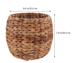 Macetas de Almacenamiento de Mimbre de Estilo Rústico Bohemio, Hechas a Mano en Vietnam, Ecológicas, Duraderas, con Asas, Capacidad de 24L - Product Image 6