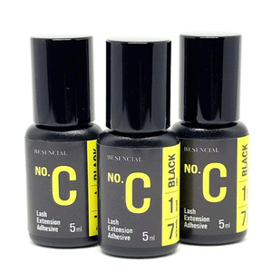 Pegamento Profesional para Extensiones de Pestañas Besencial Negro 5ml, Resistente al Agua, Secado Rápido en 1 Segundo, Larga Duración, Retención de hasta 7 Semanas, Adhesivo para Pestañas - Product Image 4