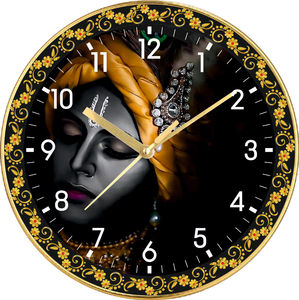 Horloge murale personnalisée Ram Lakshman Sita Hanuman - Décoration d'intérieur, cadeau pour la fête des mères et Noël - Product Image 3
