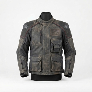 Chaqueta de Motociclismo Deportiva y Elegante para Invierno, con Cuello Alto, Cuero de Alta Calidad, Transpirable, Impermeable y Resistente al Viento - Product Image 6