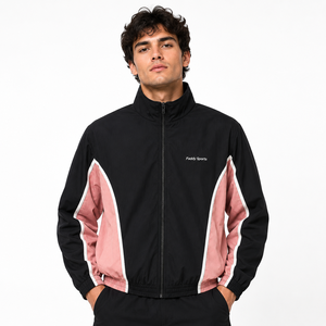 Veste coupe-vent légère et imperméable personnalisée, à blocs de couleur, pour hommes et femmes, pour le sport de plein air, la course à pied, vente en gros, streetwear unisexe - Product Image 1