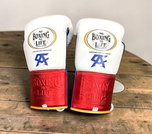 Gants de boxe No Boxing No Life, rouge et or, lacés, pour entraînement, fabriqués au Pakistan, pour adulte, en cuir de vachette respirant, personnalisables. - Product Image 4