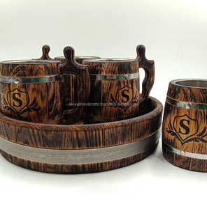 Recién llegado, taza de madera, té, café, cerveza, bebida, taza de viaje, artículos de té, cocina, taza de oficina - Product Image 4