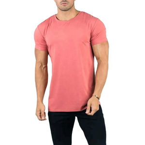 Camiseta de hombre de última moda, lisa, informal, de alta calidad, para verano, 100% algodón teñido, tejida, para la temporada y el gimnasio, para hombres y niños. - Product Image 1