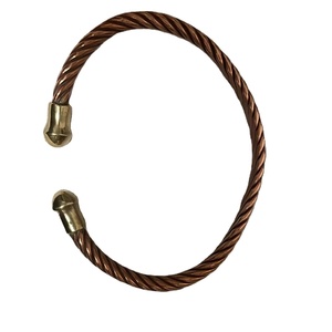 Pulsera magnética de cobre hecha a mano pulsera de cobre puro de la India para la venta a granel pulsera de cobre al por mayor hombres - Product Image 1