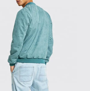 Lightweight Polyester Zip-Up Stand Windproof Waterproof <b>Baseball</b> <b>Bomber</b> <b>Jacket</b> for Men Women Custom Wool Pockets High Street - Product Image 2