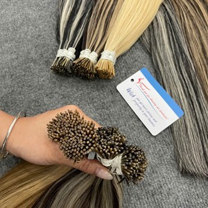 ผมต่อแบบเคราติน I-Tip เกรด Super Double Drawn Remy ผมแท้เวียดนาม เรียงเกล็ดผมอย่างเป็นธรรมชาติ ขายส่ง สีธรรมชาติ เงางาม เรียบลื่น - Product Image 6