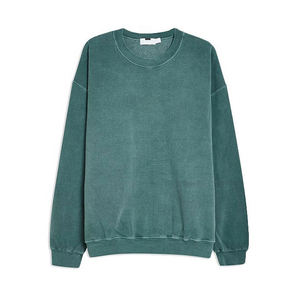 Sweat à capuche ample vintage délavé à l'acide pour homme, style streetwear décontracté, 100 % coton, vierge - Product Image 2