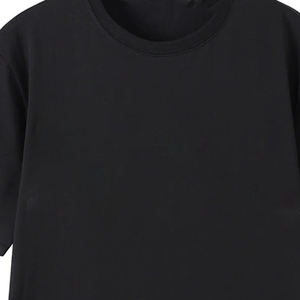 Camiseta Ringer Premium de Algodón Negro para Hombre |   Bordado Chenille con Letras Griegas Personalizadas y Dobladillo Curvo |   Ropa Griega OEM, Ropa Urbana - Product Image 6